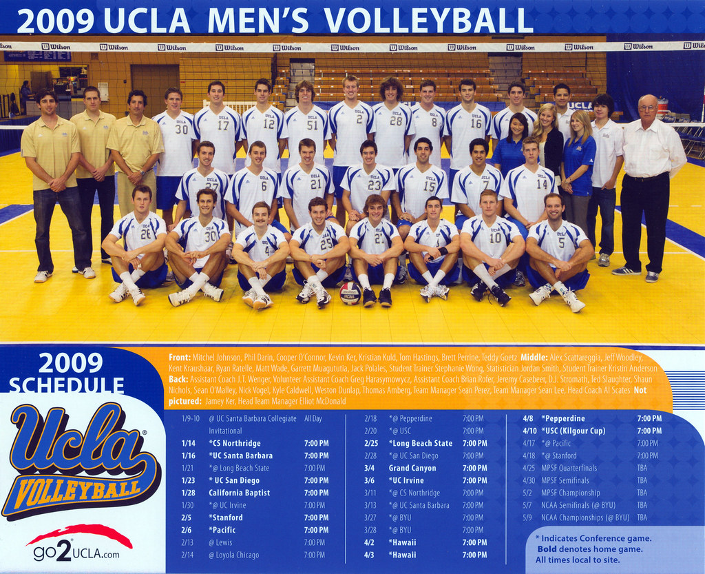 UCLA Men's Volleyball Team Photo bruin805 Flickr