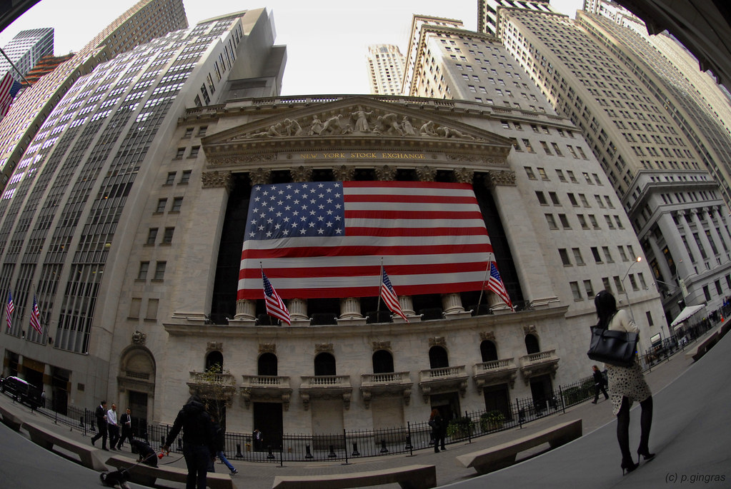 New York Stock Exchange View On Black aDeparture Flickr