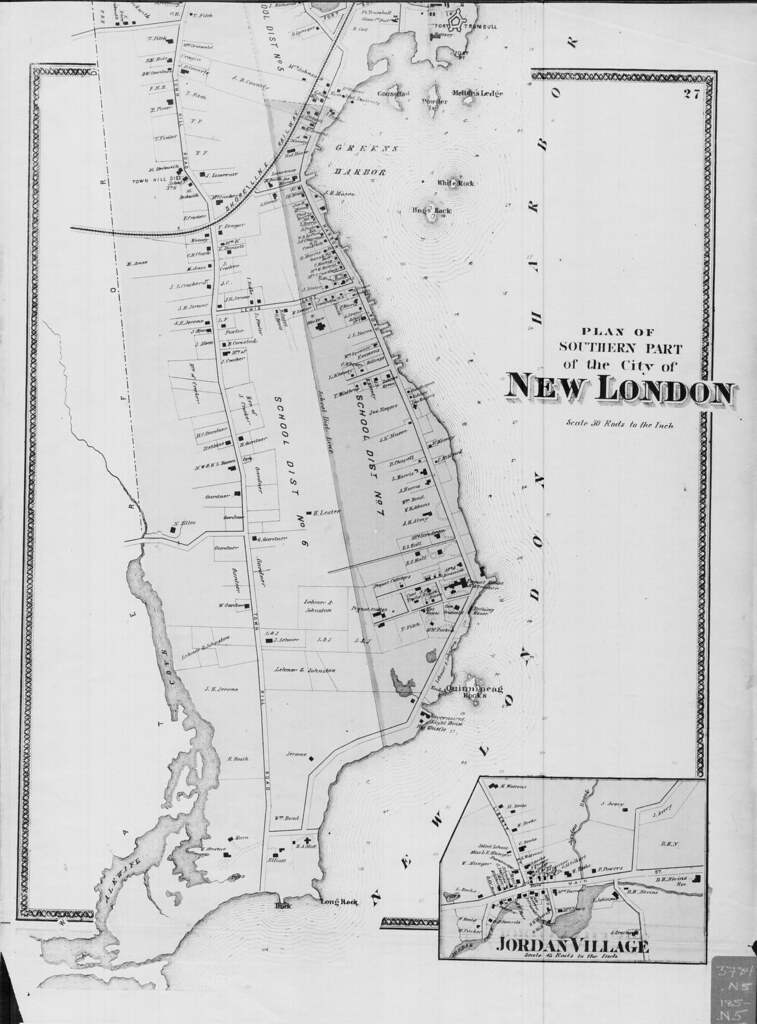 Plan of the southern part of the city of New London. (Pete… Flickr