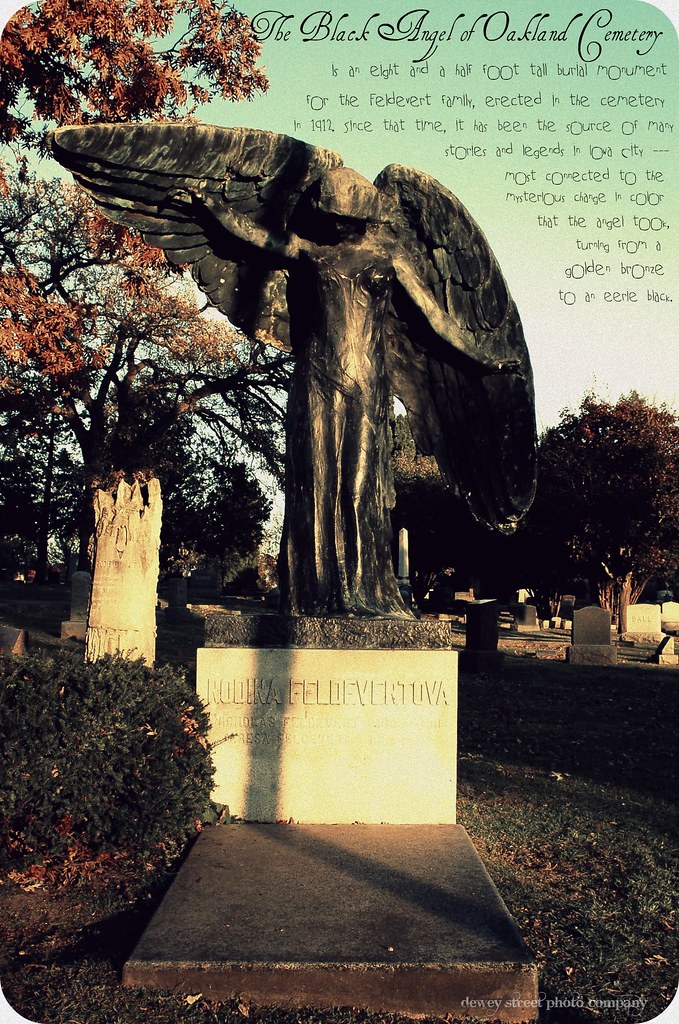 the black angel of oakland cemetery oakland cemetery in io… Flickr