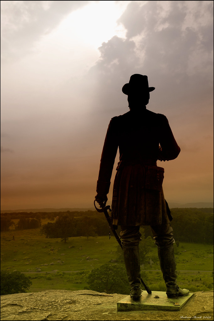 Warren on Little Round Top No.2 Photo of the General Warre… Flickr