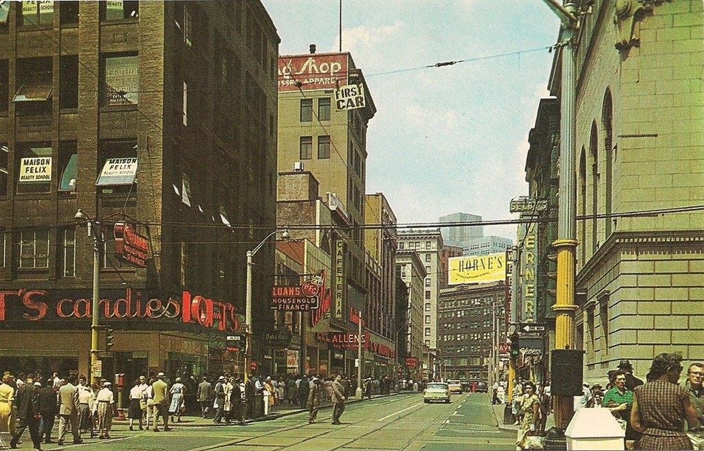 Downtown Pittsburgh,Pa Early 1960's Evan Flickr