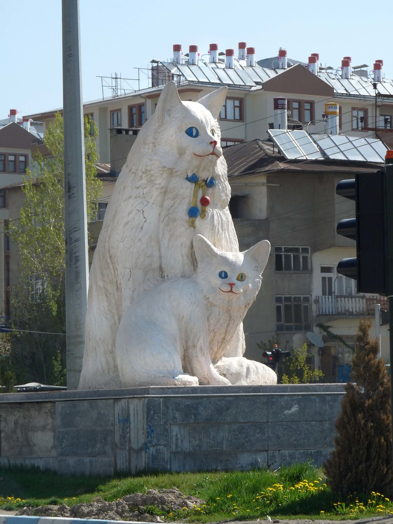 Van Cat statue The town of Van in Eastern Turkey is famous… Flickr