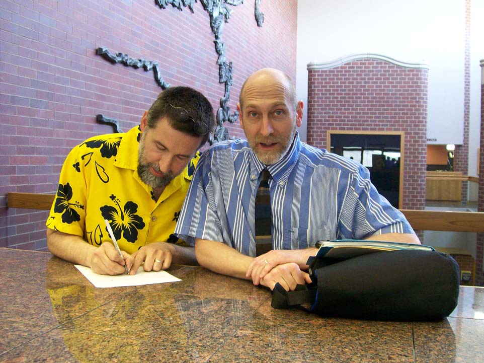 MarriageLic 2009 01 Darrell and Mark applying for Marriag… Flickr