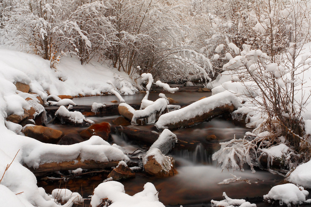 Fresh snow at South Fork This is similar to a photo I took… Flickr