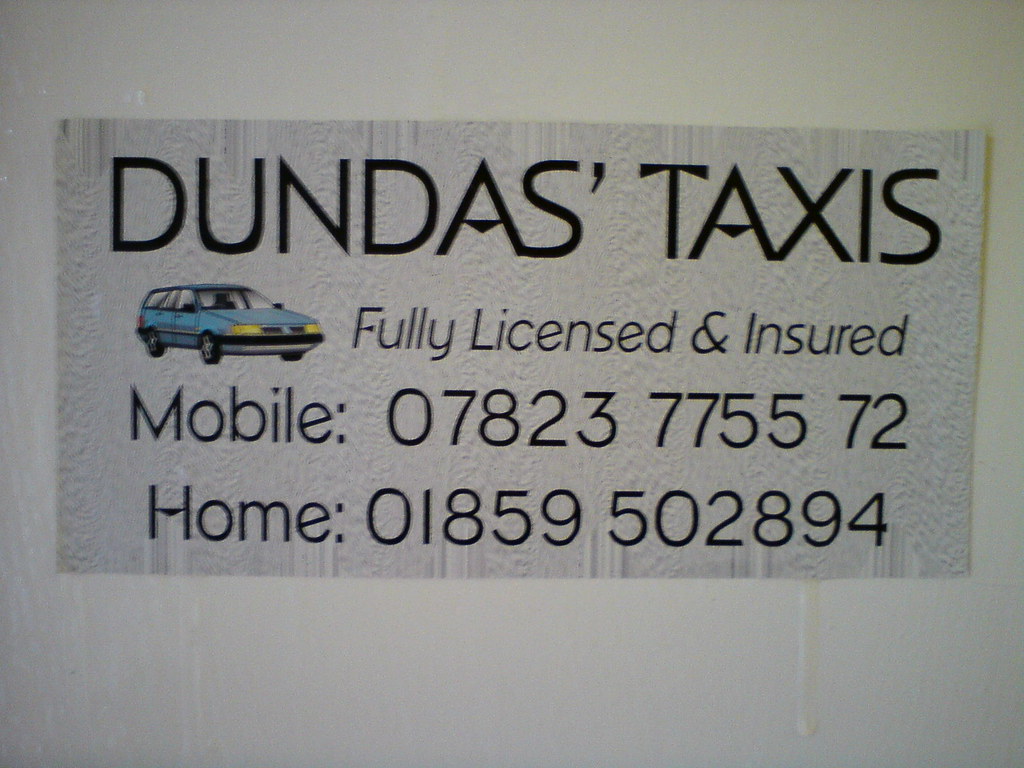 dundas taxi carry out in boot? donald Flickr