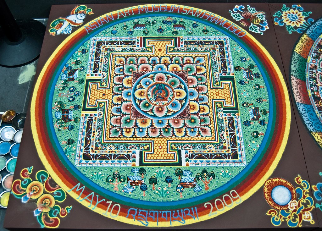 Bhutan Buddhist Monk Sand Art The "Sacred Arts of Bhutan" … Flickr
