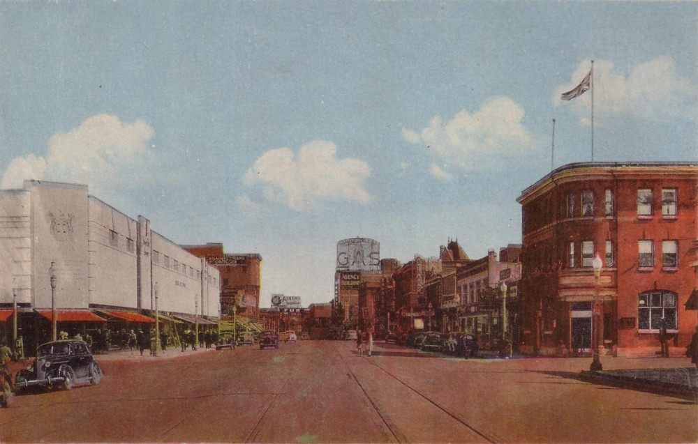 EARLY JASPER AVE LOOKING EAST 103st EDMONTON Paul Balanchuk Flickr