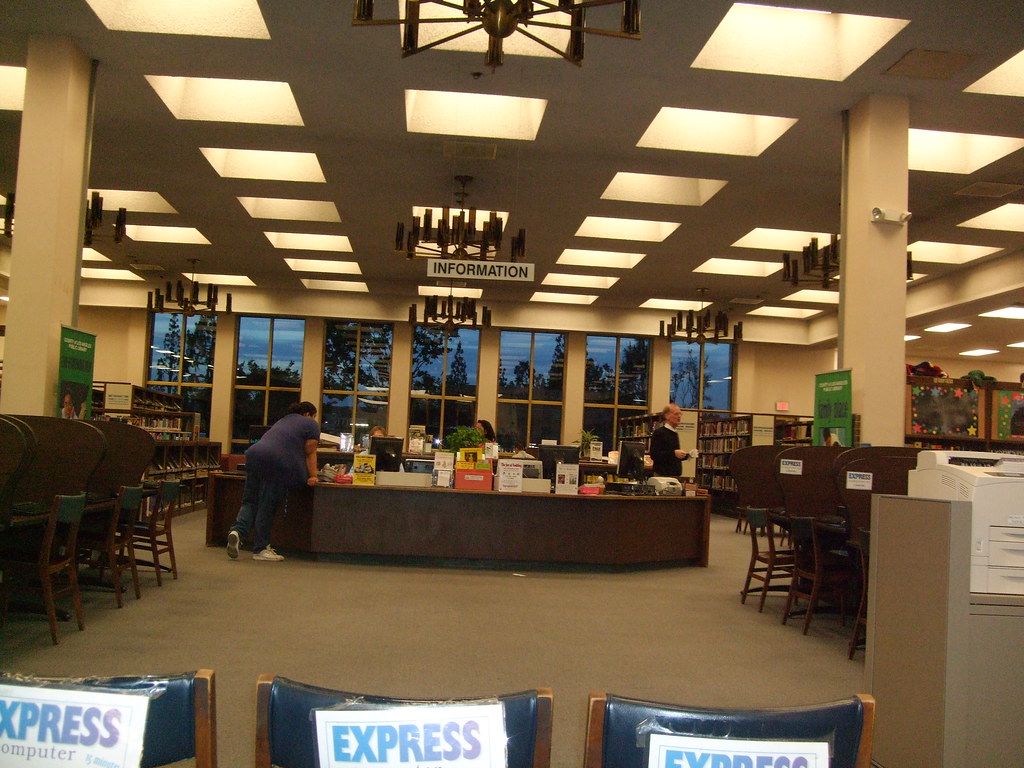 Norwalk library Reference desk kcajnagrom Flickr