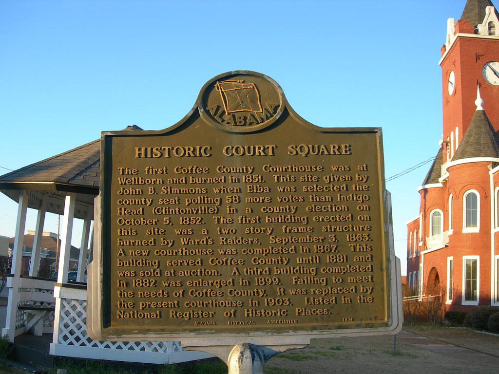 Historic Elba Courtsquare Marker Elba, Alabama Jimmy Emerson, DVM