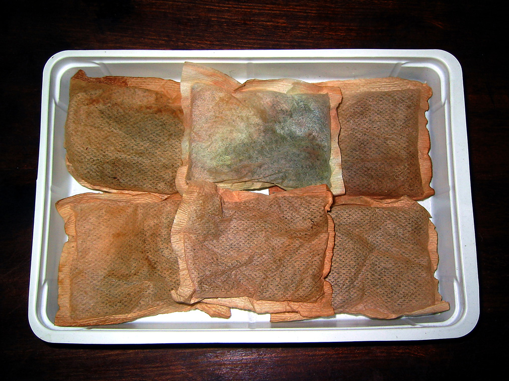 3. Let tea bags dry thoroughly I put these on top of a rad… Flickr