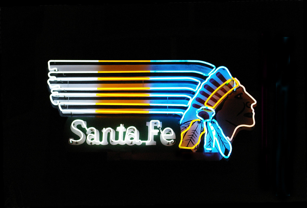 Santa Fe Chief Neon Sign Santa Fe chief neon sign at the L… Flickr