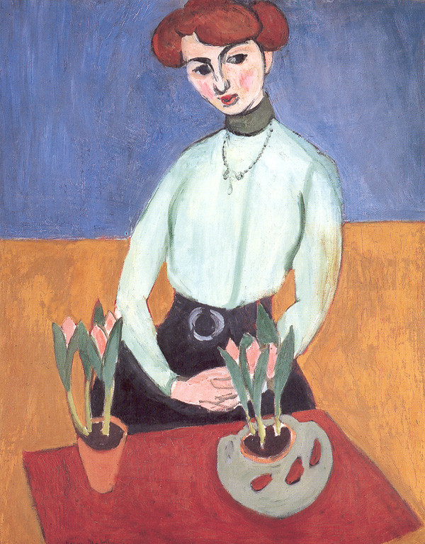 Fauvismo Girl With Tulips Henri Matisse Simplificacao Das Flickr