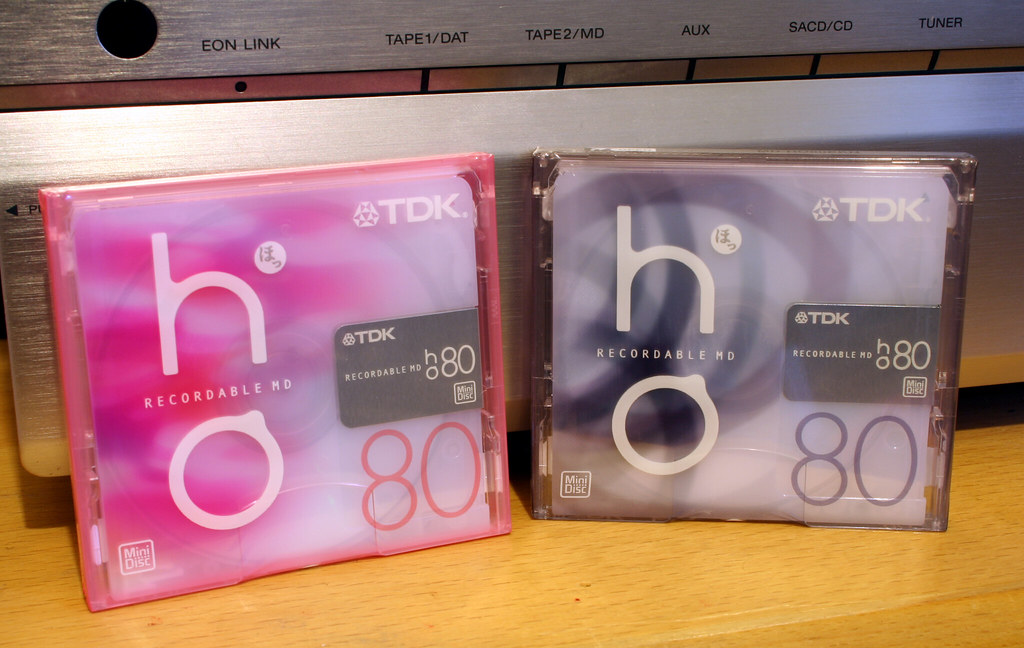 TDK Japan "ho" MiniDiscs front (still sealed in their wr… Flickr