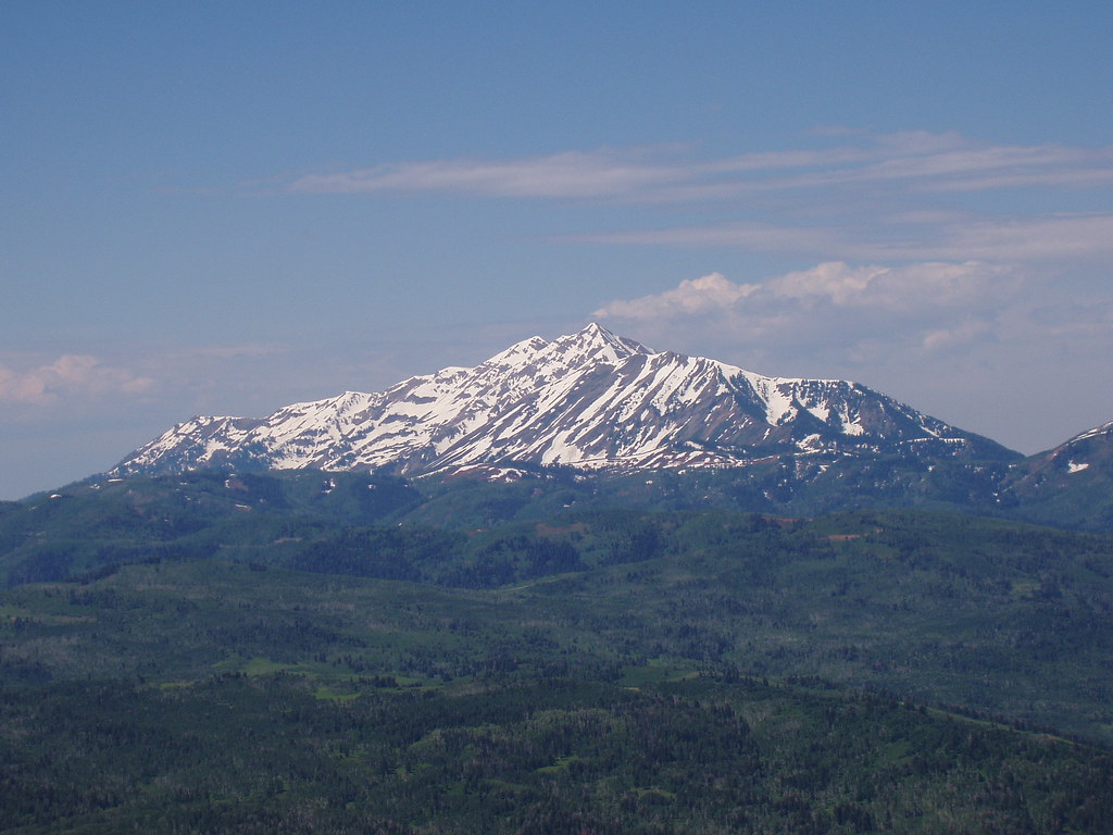 p6250046 Mount Nebo with clouds beginning to gather. Hyrum Wright