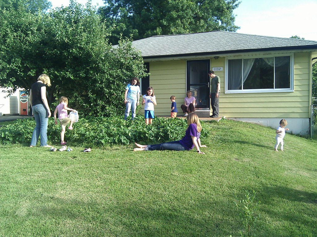 The Meservey Kids collect the last strawberriess Family Hodgson Flickr