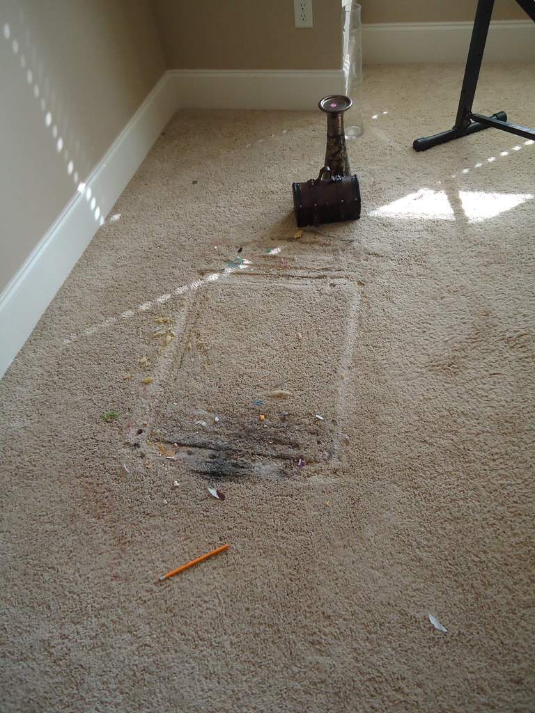 Damage to carpet in MBR Houston Childress Real Estate Flickr