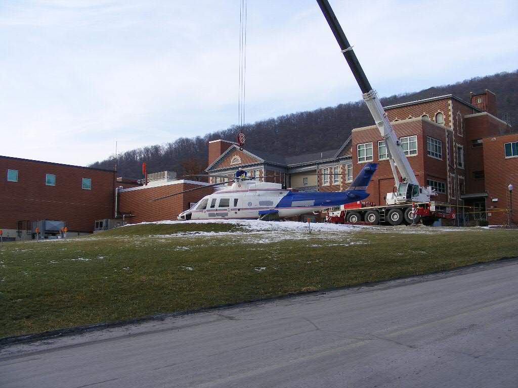 Geisinger's Lifeflight being readied for ground transport Flickr