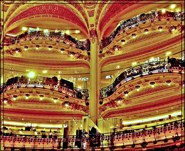Opera hall? No sir! Galeries Lafayette in Paris In 1893, t… Flickr