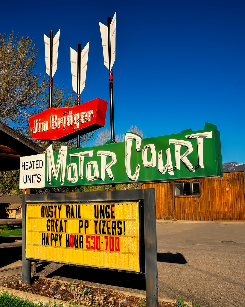 Jim Bridger Motor Court Gardiner, Montana Marion Brite Flickr
