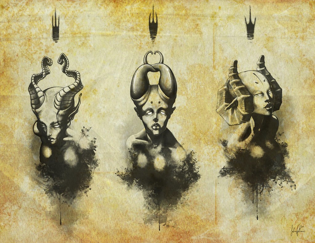 The Demonesses The Three sister Demoness represent fears i… Flickr