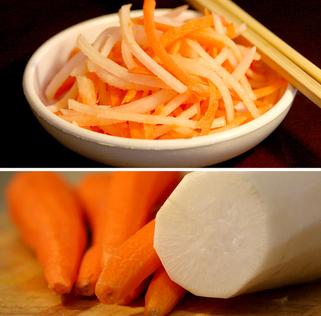 carrots and daikon Vietnamese style pickled carrots and da… Hong