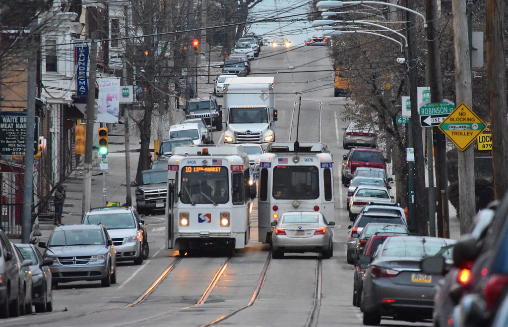 Philadelphia Lansdowne from 6100 Block SEPTA 9105 and … Flickr