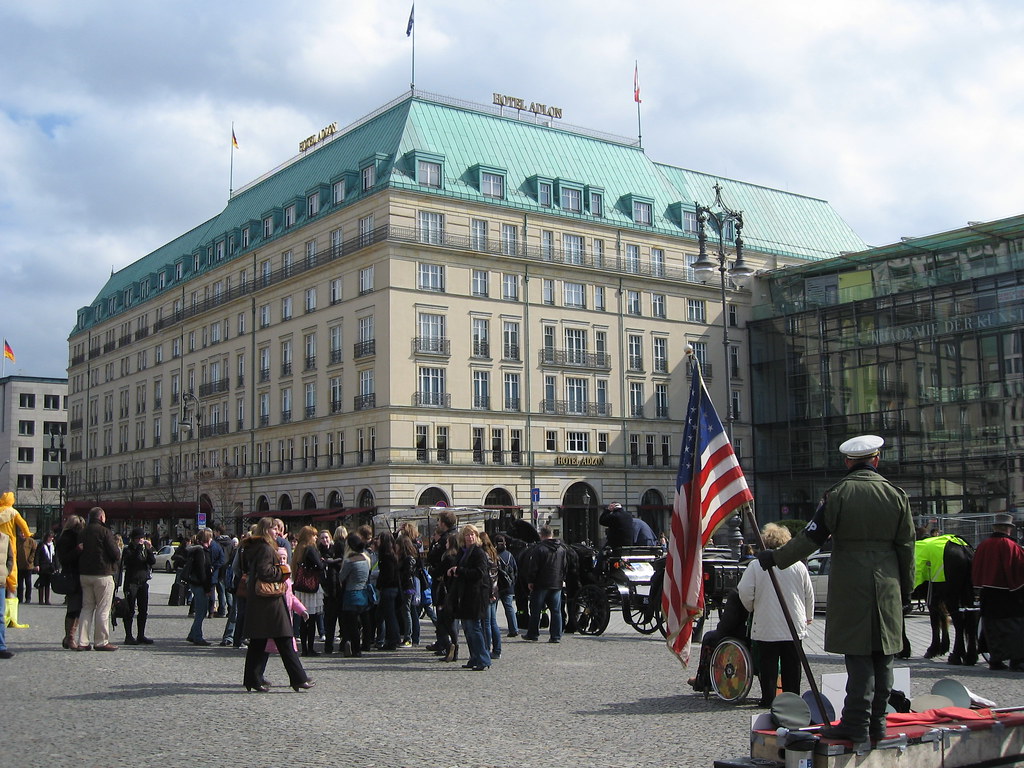 Hotel where M.Jackson dangled Blanket from the balcony Flickr