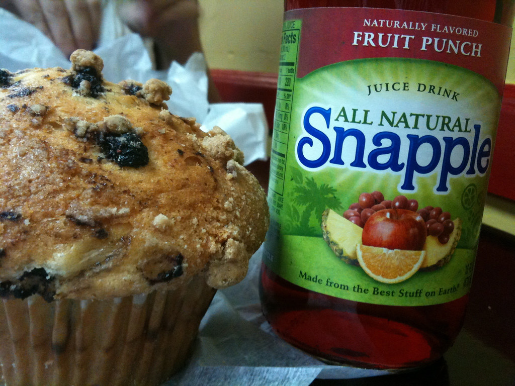 Breakfast in Penn Station A Hot N Crusty blueberry