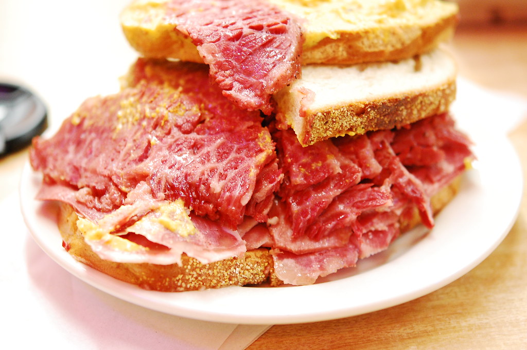Katz Delicatessen/ NYC Corned Beef Sandwich on Rye. Flickr