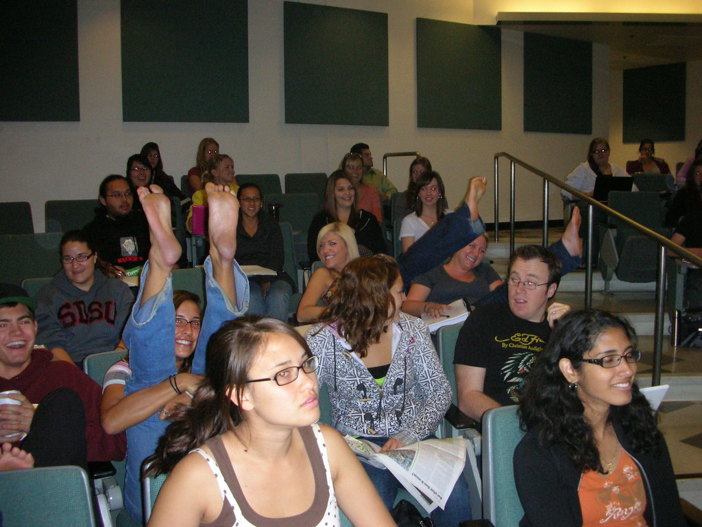 Barefoot students! a photo on Flickriver