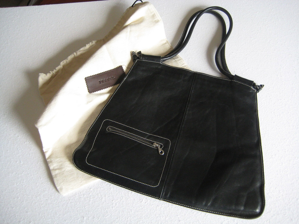 Joanel Black Leather Purse 50 Measurements 12 inches x… Flickr