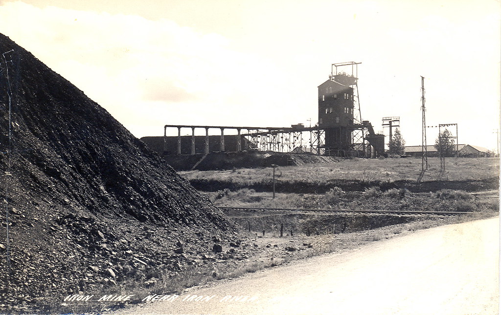 Iron River MI UP Iron RiverCrystal Falls Range Iron Mine Shaft