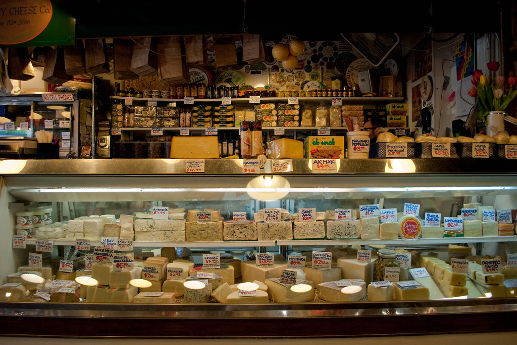 Cheese Shop Cheese shop at Pike Place Market, Seattle, WA Bari