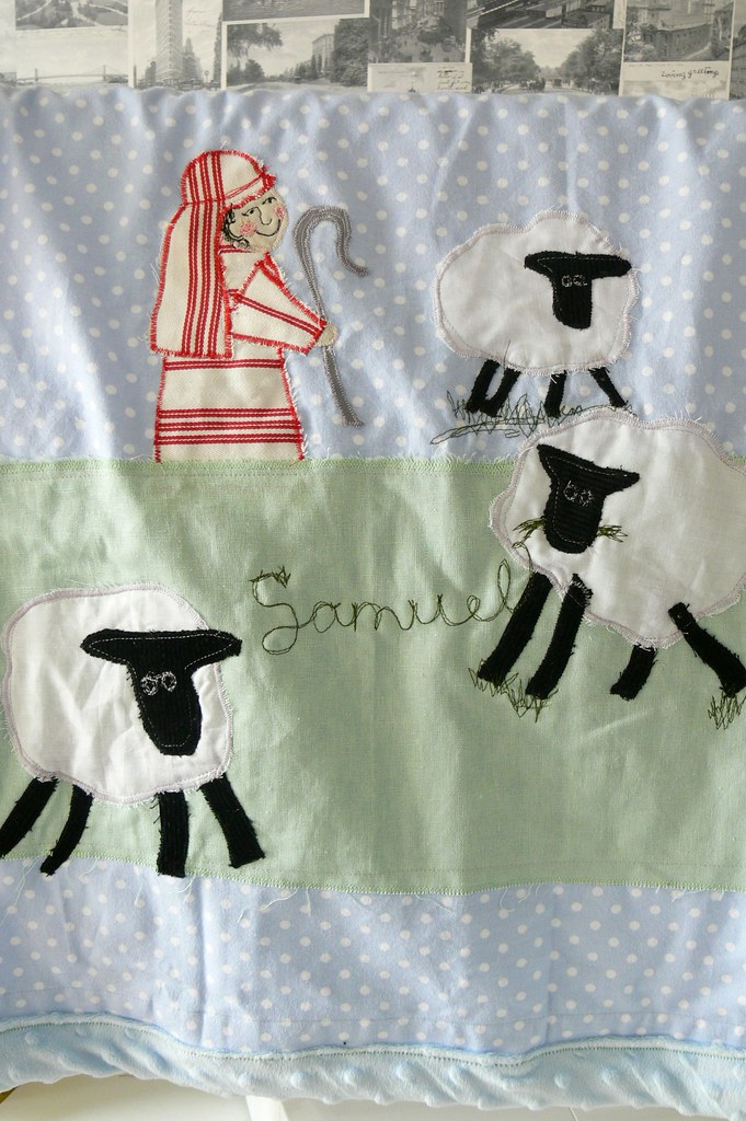 Shepherd baby blanket Tina Crawford Flickr