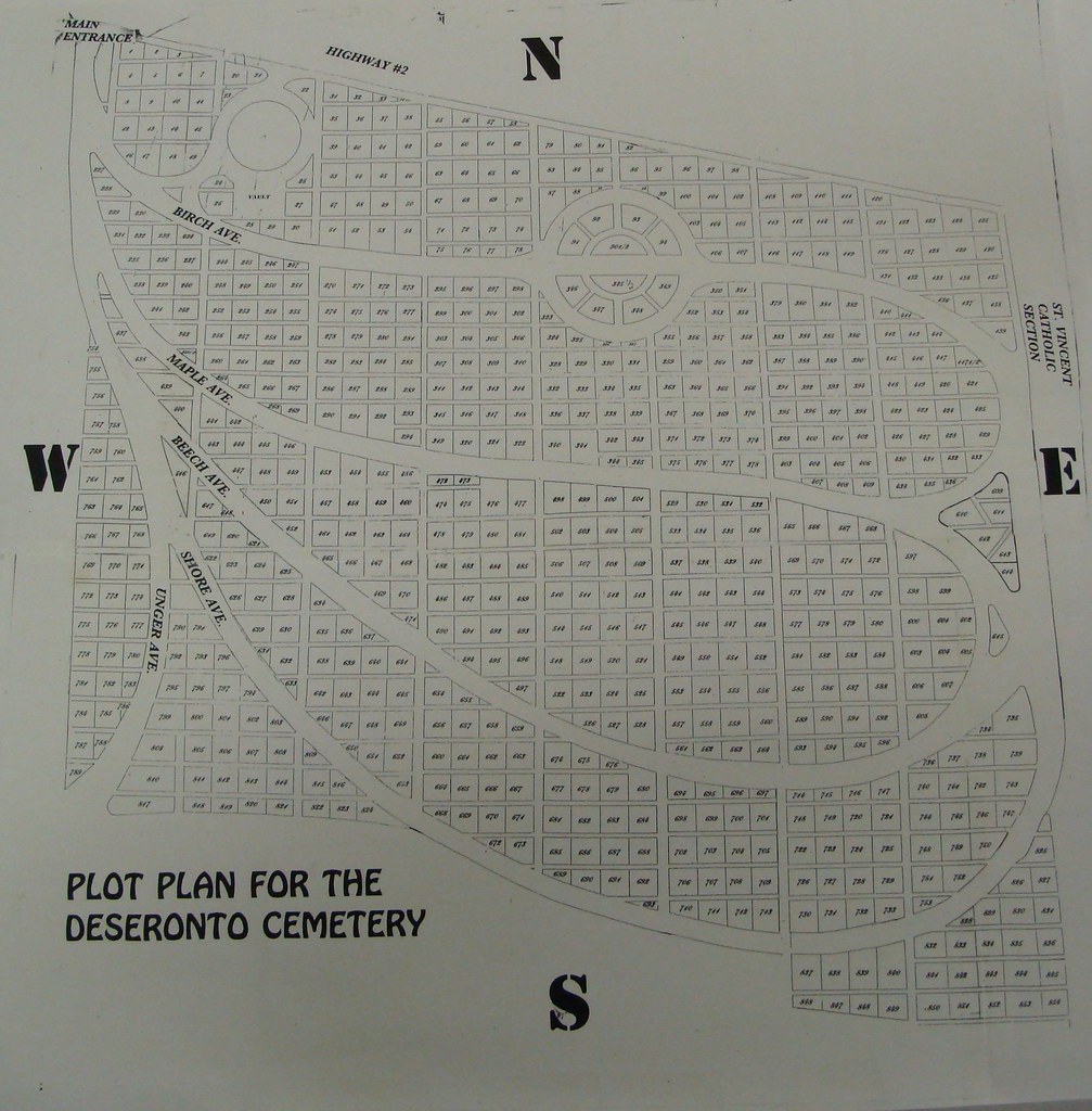 Deseronto Cemetery plot plan Diagram showing the locations… Flickr