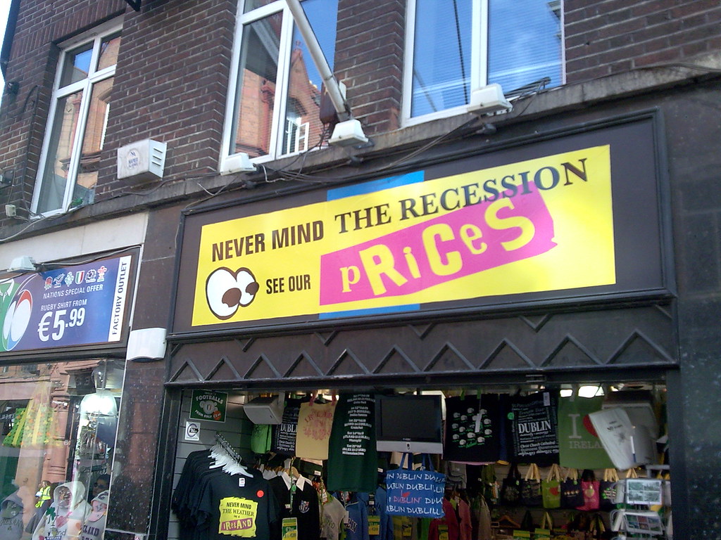 Best Shop Sign Ever Never Mind The Recession, See Our Pric