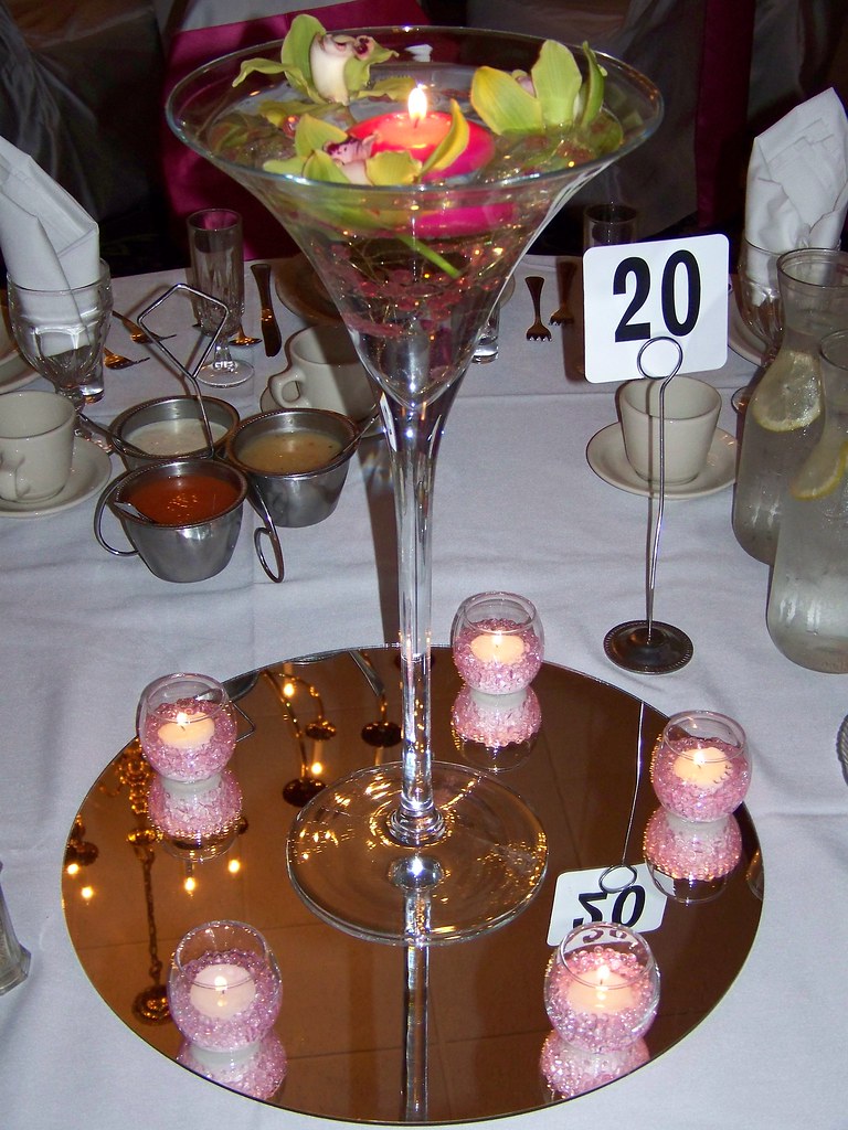 Martini Glass Centerpiece a photo on Flickriver
