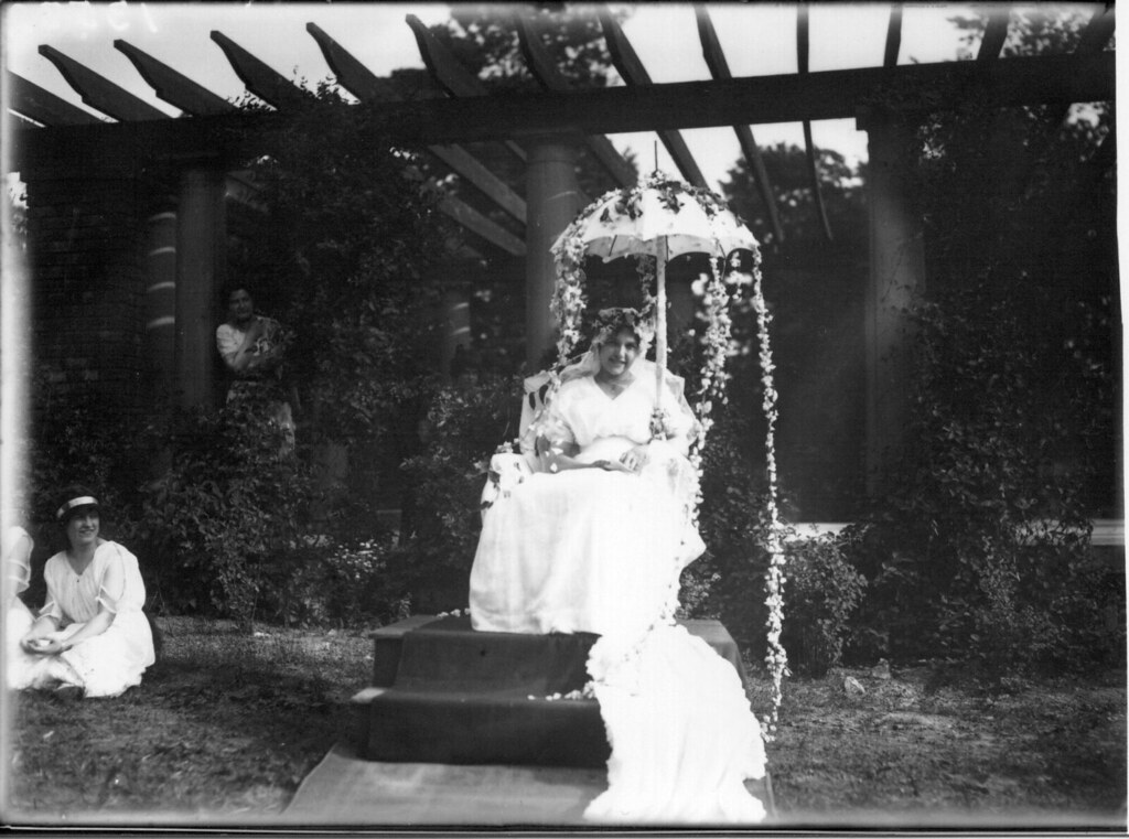May Queen at Oxford College May Day celebration 1914 Flickr