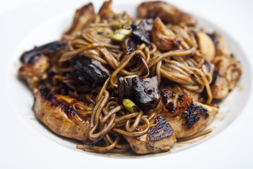 Yakisoba Organic Buckwheat Soba noodles sauteed with orga… Flickr