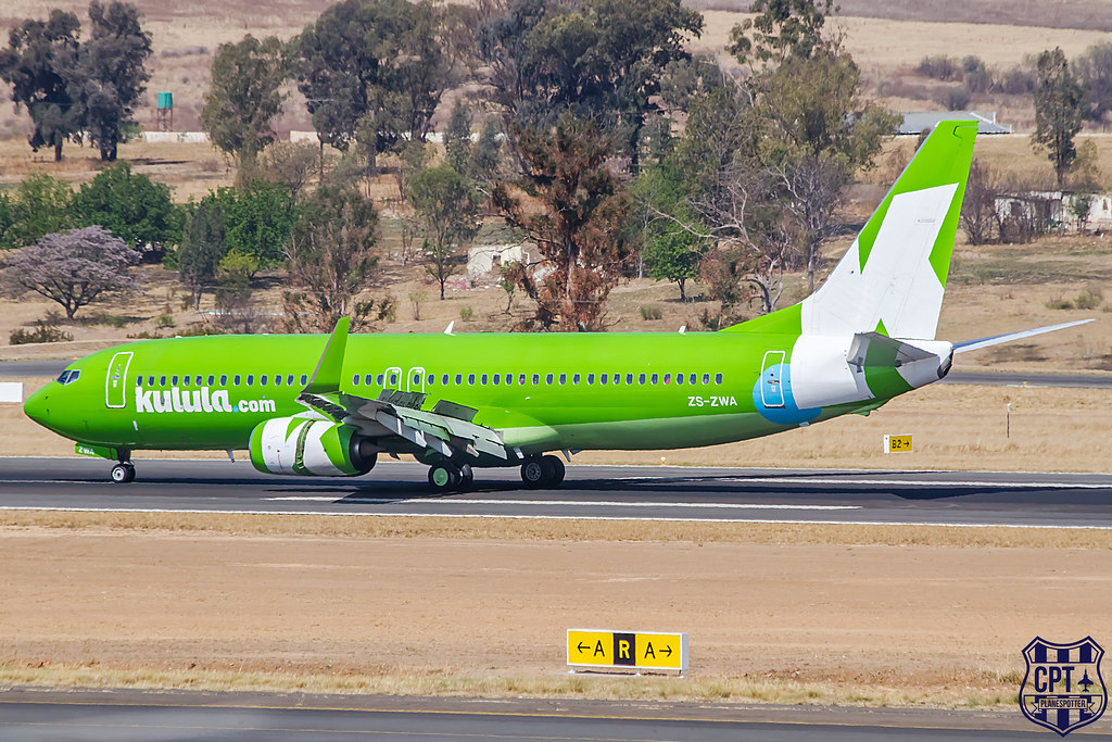 ZSZWA Kulula Boeing 737800 landing at Lanseria/HLA 22 Se… Flickr