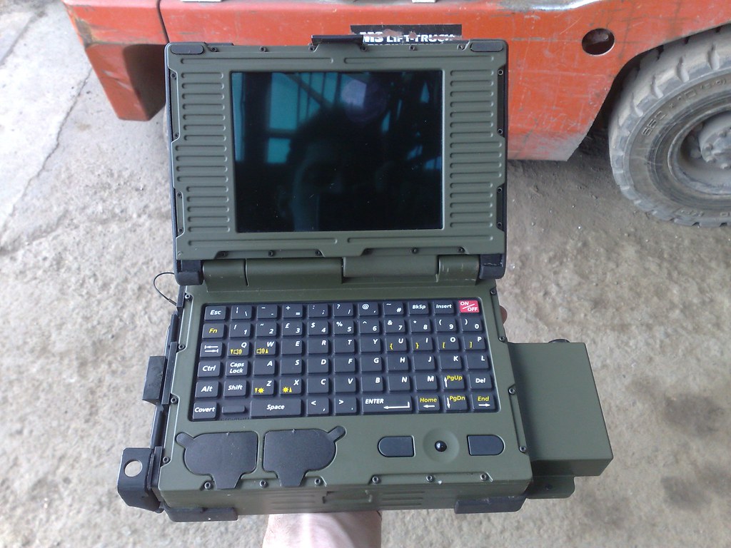 Hardcore laptop Exmilitary, surplus gear laptop. Looks su… Flickr