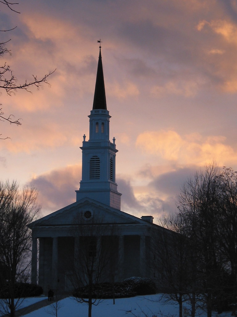 Mead Chapel (1916) at twilight Middlebury, Vermont USA •… Flickr