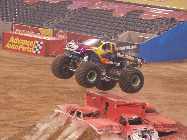 Houston Texas Reliant Stadium Ultimate Monster Jam Freestyle and Thrill