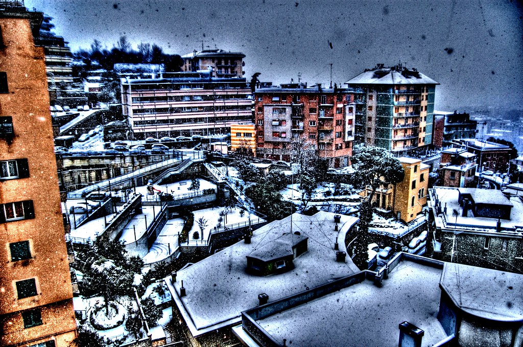 genoa snow hdr mylailo Flickr