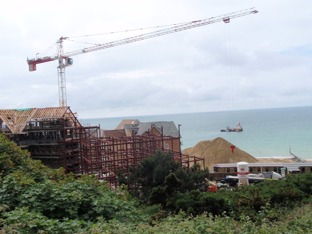 Seafront development, using the sand boat to brin… Flickr