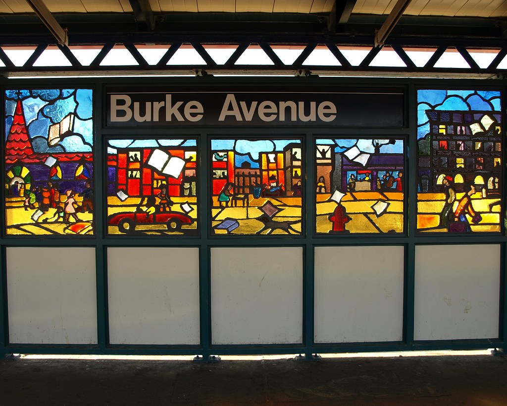 Burke Avenue Subway Station, Bronx, New York City "Bronx L… Flickr