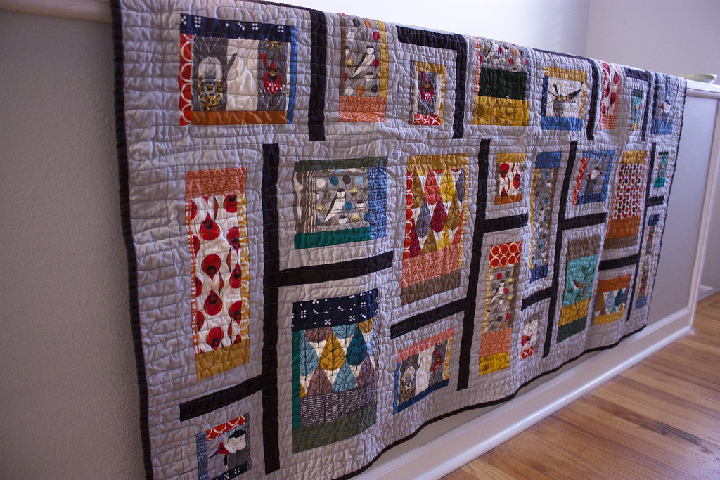 Rapid City Quilt in Charley Harper Fabric www.dontcallmebe… Flickr