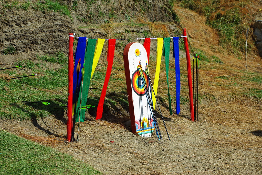 Bhutan archery target Leah McDonald Flickr