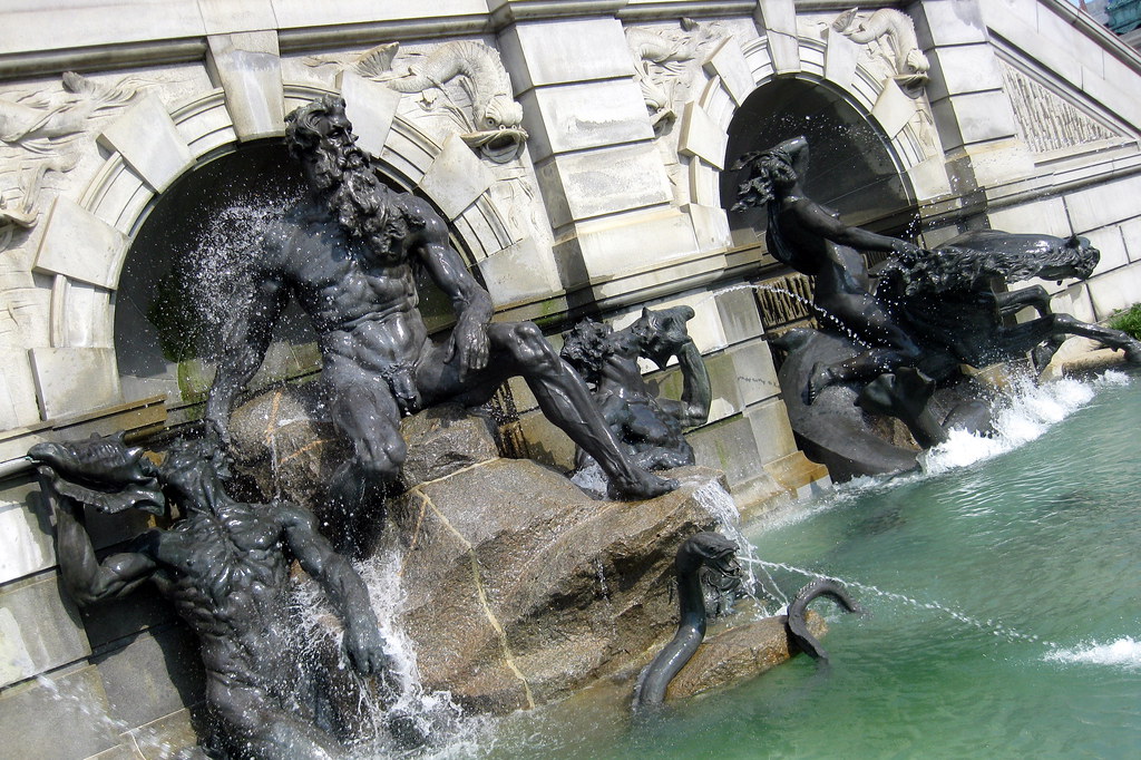 Washington DC Capitol Hill Library of Congress Court of Neptune Fountain a photo on